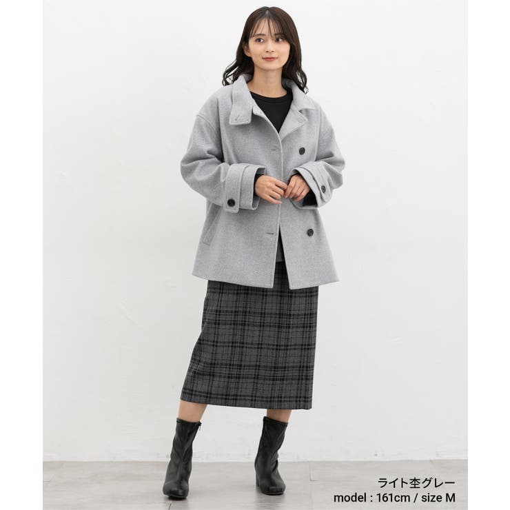 アウター コート ハーフ丈コート | Honeys | 詳細画像9 