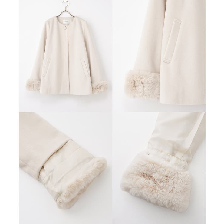 アウター コート ノーカラーコート | Honeys | 詳細画像15 