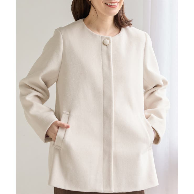 アウター コート ノーカラーコート | Honeys | 詳細画像5 