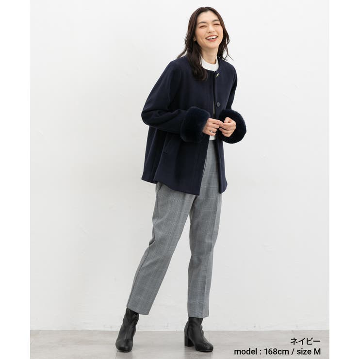 アウター コート ノーカラーコート | Honeys | 詳細画像6 