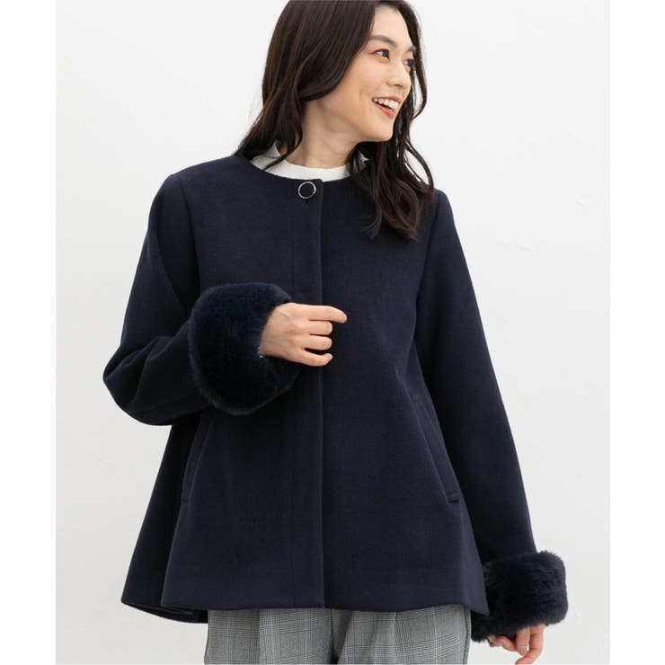 アウター コート ノーカラーコート | Honeys | 詳細画像7 