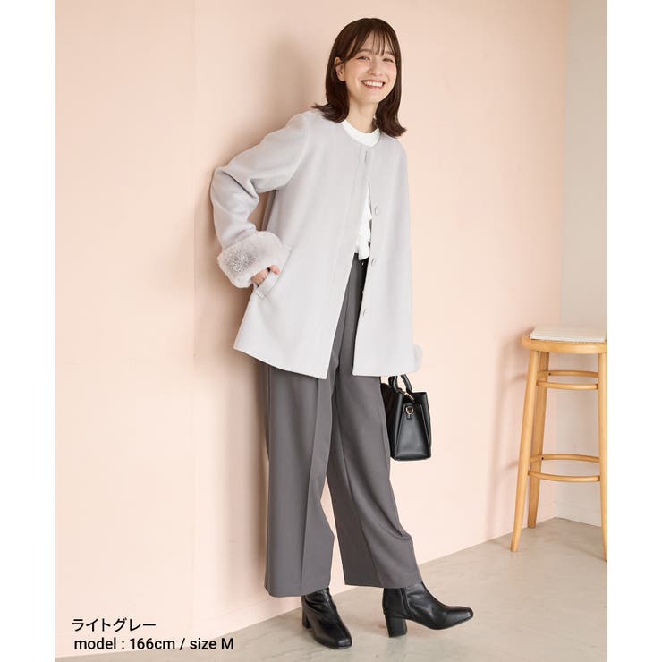 アウター コート ノーカラーコート | Honeys | 詳細画像8 