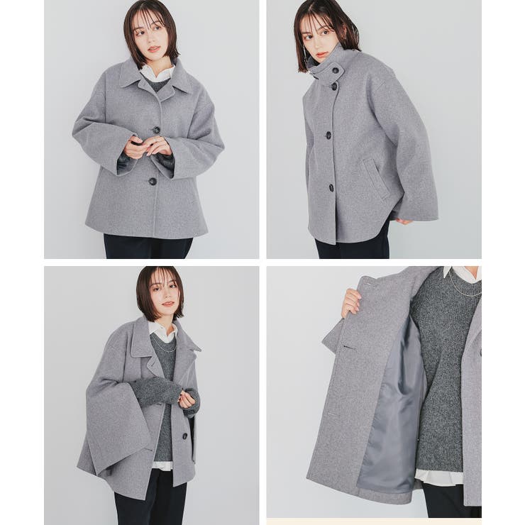 アウター コート ハーフコート | Honeys | 詳細画像10 