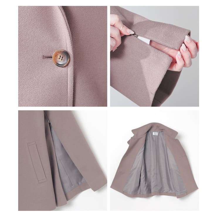 アウター コート ハーフコート | Honeys | 詳細画像15 