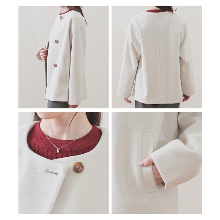 アウター コート ハーフコート | Honeys | 詳細画像16 