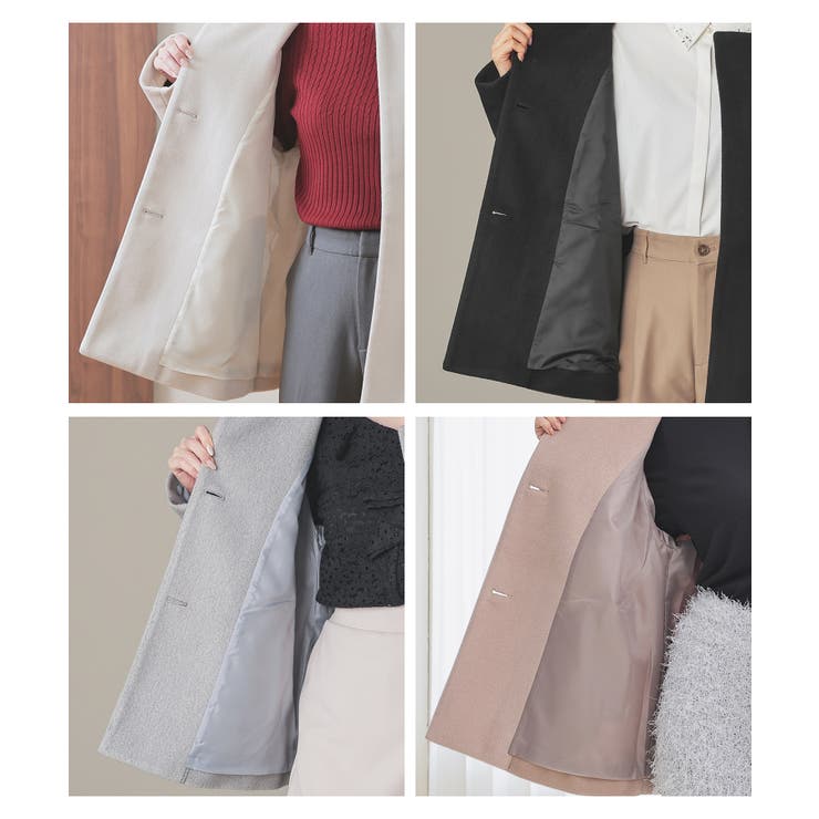 アウター コート ハーフコート | Honeys | 詳細画像17 