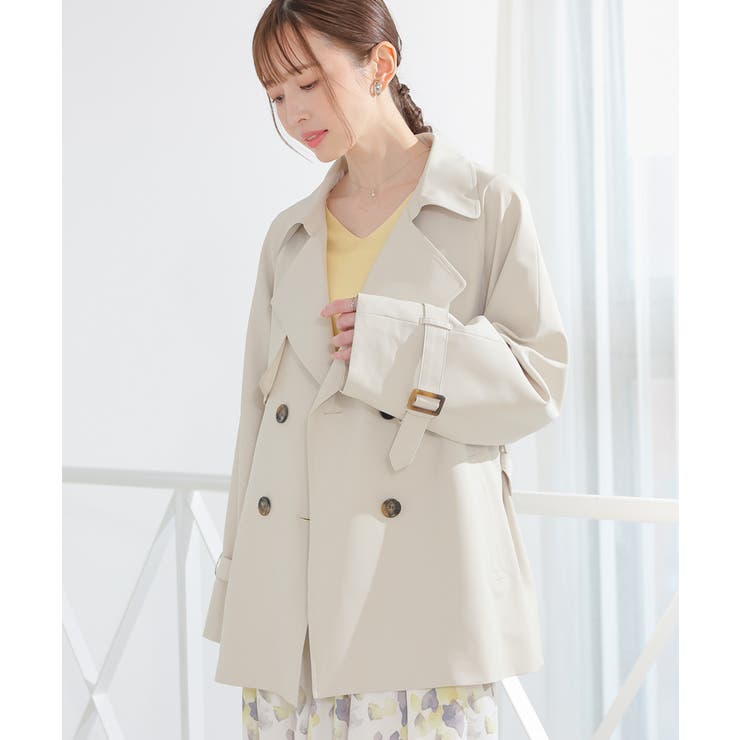アイボリー | アウター コート トレンチコート | Honeys