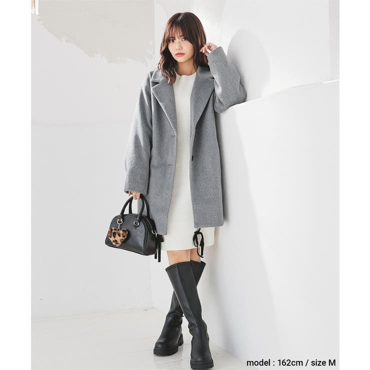 アウター コート ハーフコート | Honeys | 詳細画像3 