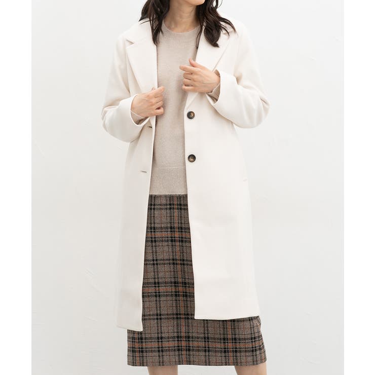 アイボリー | アウター コート ロングコート | Honeys