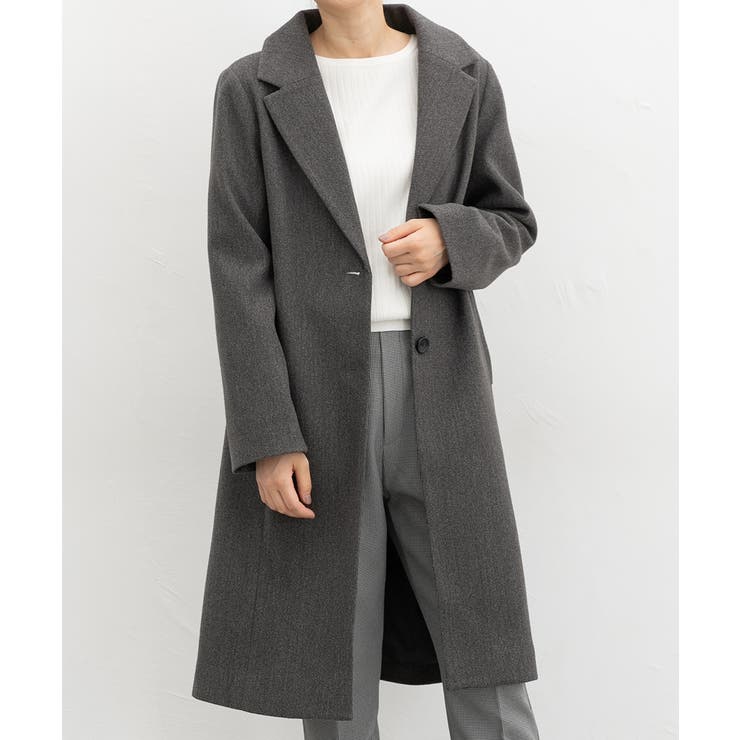 杢チャコール | アウター コート ロングコート | Honeys