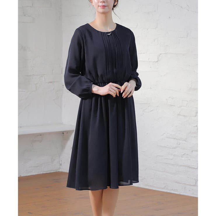 【ハニーズ】ワンピース 長袖 ミモレ丈 | Honeys | 詳細画像6 