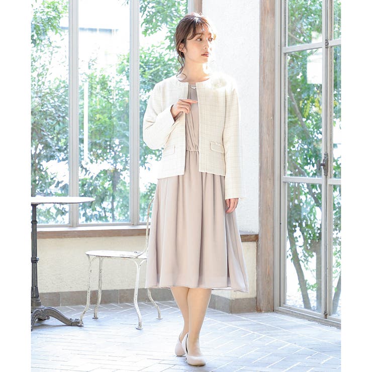 【ハニーズ】ワンピース 長袖 ミモレ丈 | Honeys | 詳細画像8 