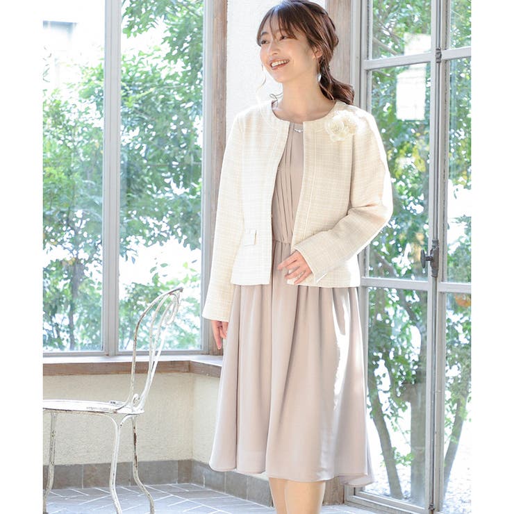 【ハニーズ】ワンピース 長袖 ミモレ丈 | Honeys | 詳細画像9 