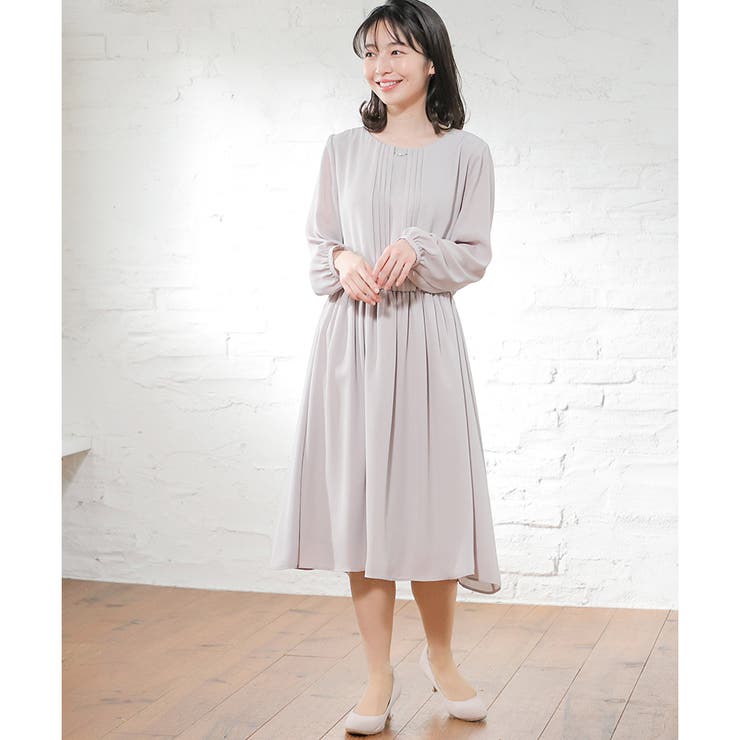 【ハニーズ】ワンピース 長袖 ミモレ丈 | Honeys | 詳細画像11 