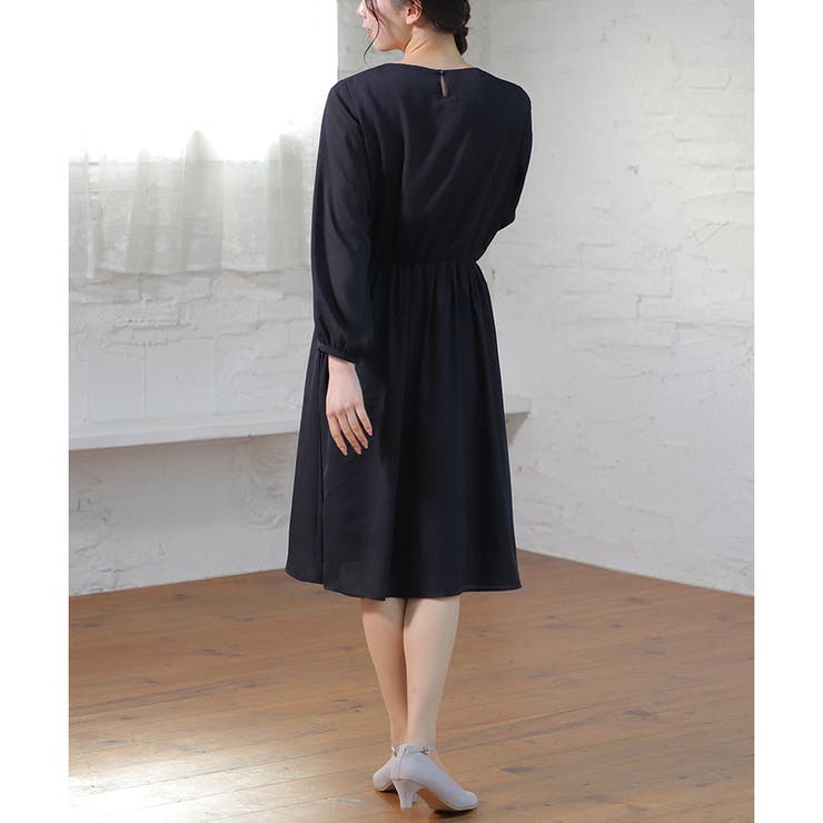 【ハニーズ】ワンピース 長袖 ミモレ丈 | Honeys | 詳細画像17 