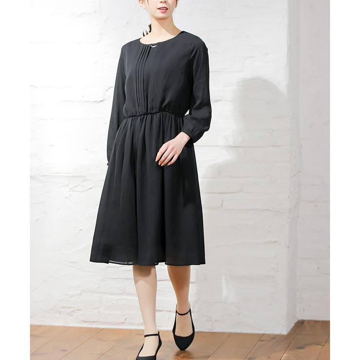 【ハニーズ】ワンピース 長袖 ミモレ丈 | Honeys | 詳細画像2 