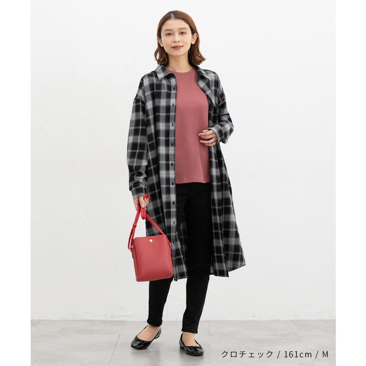 ワンピース シャツワンピース 長袖 | Honeys | 詳細画像2 