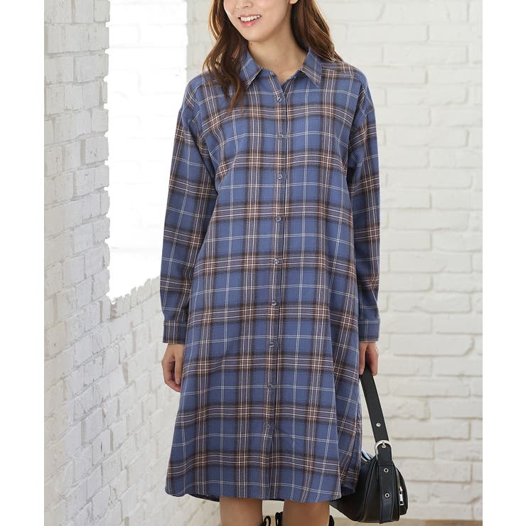 ワンピース シャツワンピース 長袖 | Honeys | 詳細画像7 