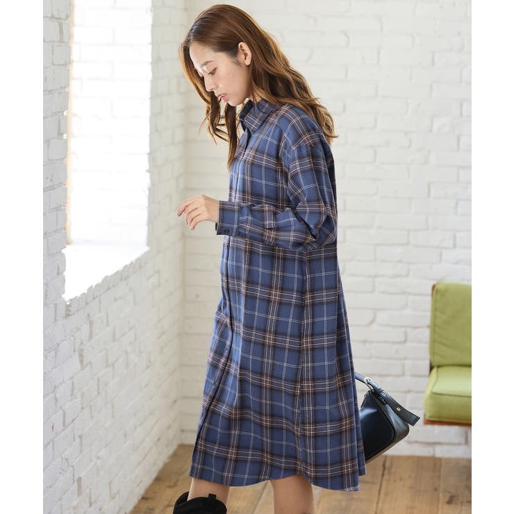ワンピース シャツワンピース 長袖[品番：HNSW0011337]｜Honeys