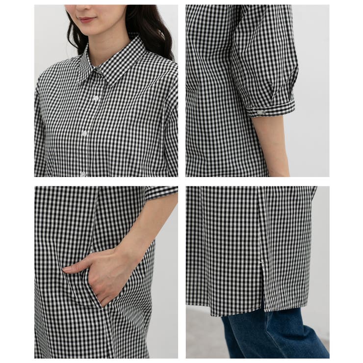 ワンピース シャツワンピース ロング丈 | Honeys | 詳細画像17 