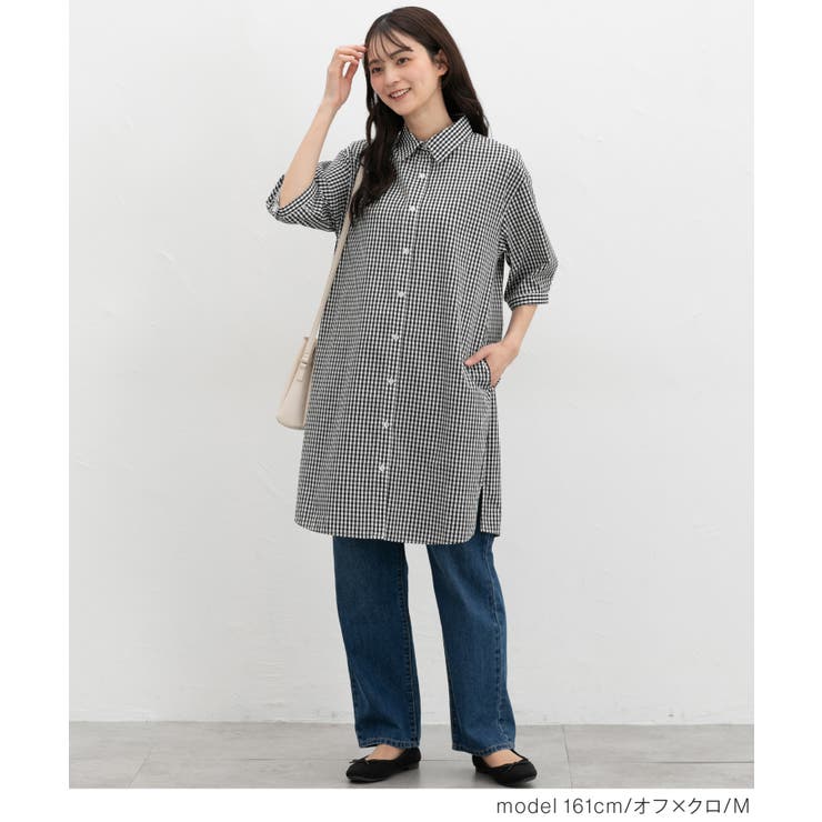 ワンピース シャツワンピース ロング丈 | Honeys | 詳細画像2 