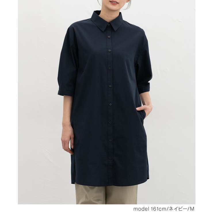 ワンピース シャツワンピース ロング丈 | Honeys | 詳細画像5 