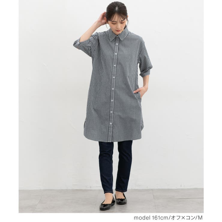 ワンピース シャツワンピース ロング丈 | Honeys | 詳細画像6 