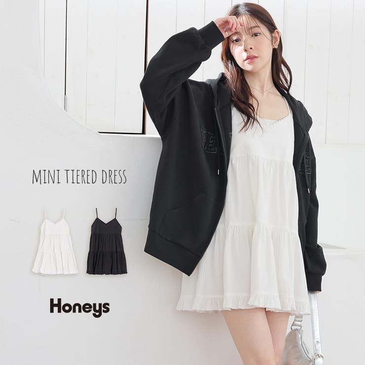 ワンピース ノースリーブ ミニ丈 | Honeys | 詳細画像1 