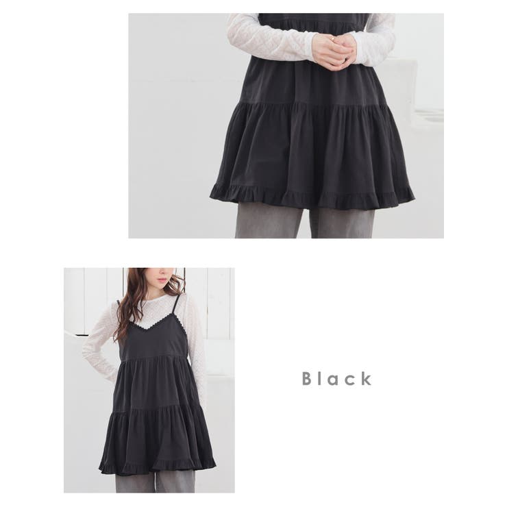 ワンピース ノースリーブ ミニ丈 | Honeys | 詳細画像12 