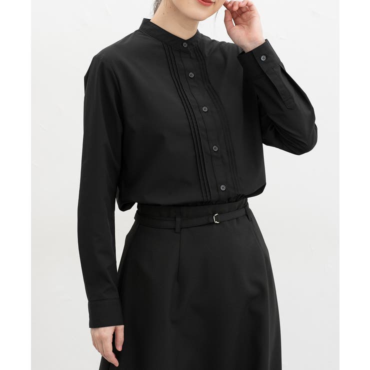 ブラック | トップス シャツ ピンタックシャツ | Honeys