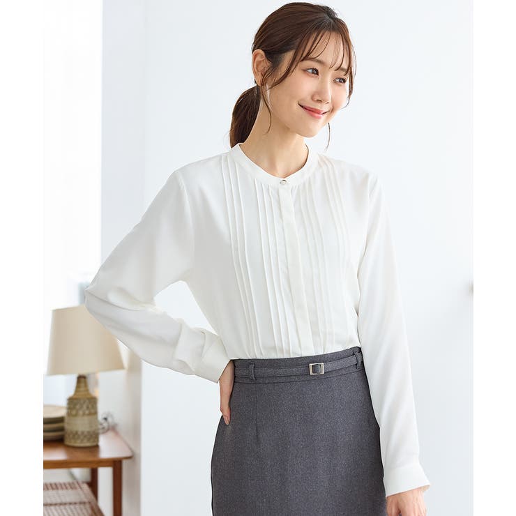 ホワイト | トップス ブラウス 長袖 | Honeys