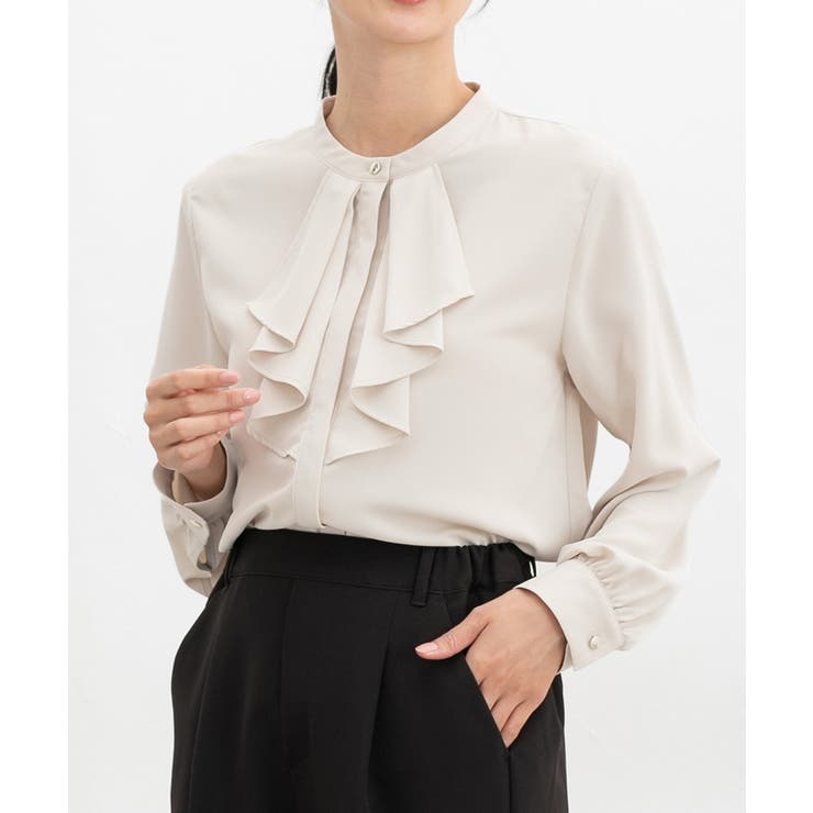 ライトグレー | トップス ブラウス 長袖 | Honeys