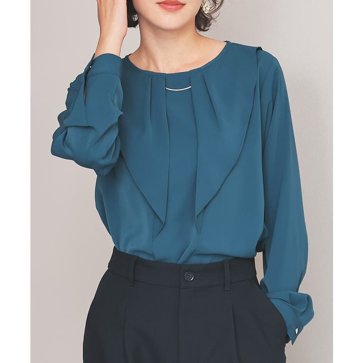 ブルーグリーン | トップス ブラウス 長袖 | Honeys