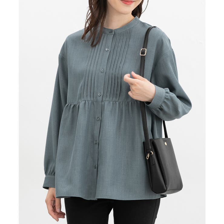 ダークミント | トップス ブラウス 長袖 | Honeys