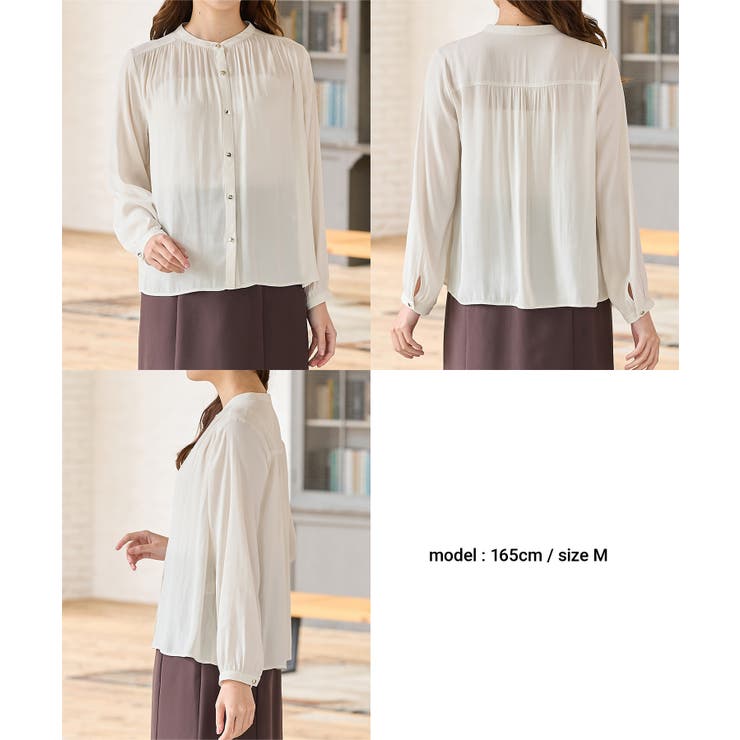 トップス ブラウス 長袖 | Honeys | 詳細画像10 