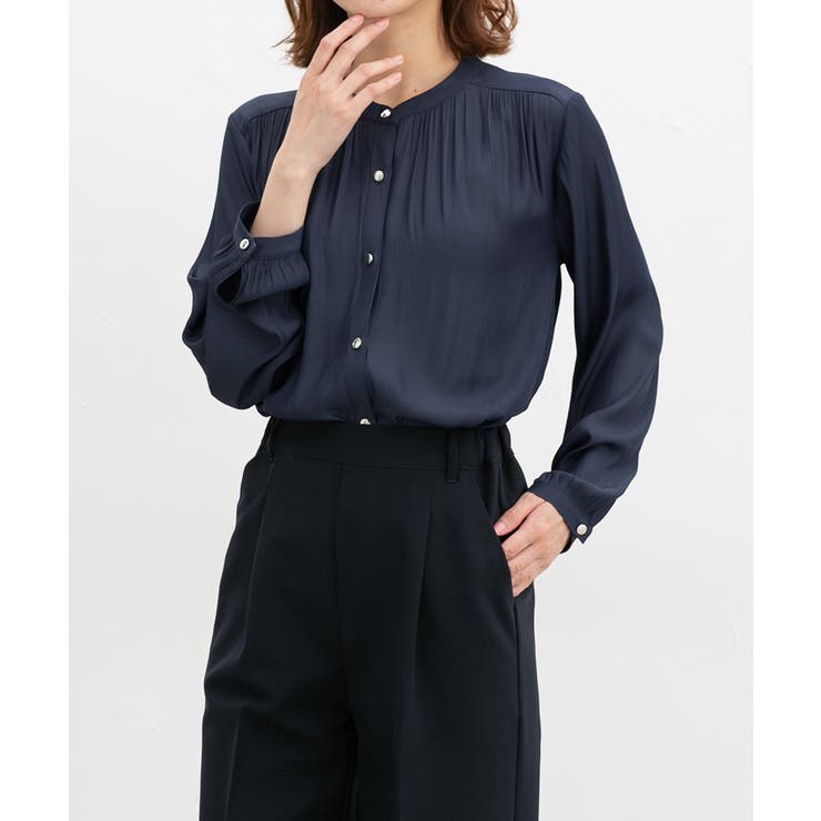 ダークブルー | トップス ブラウス 長袖 | Honeys