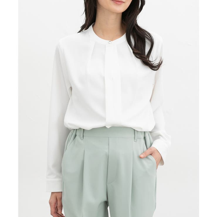 ホワイト | トップス ブラウス 長袖 | Honeys