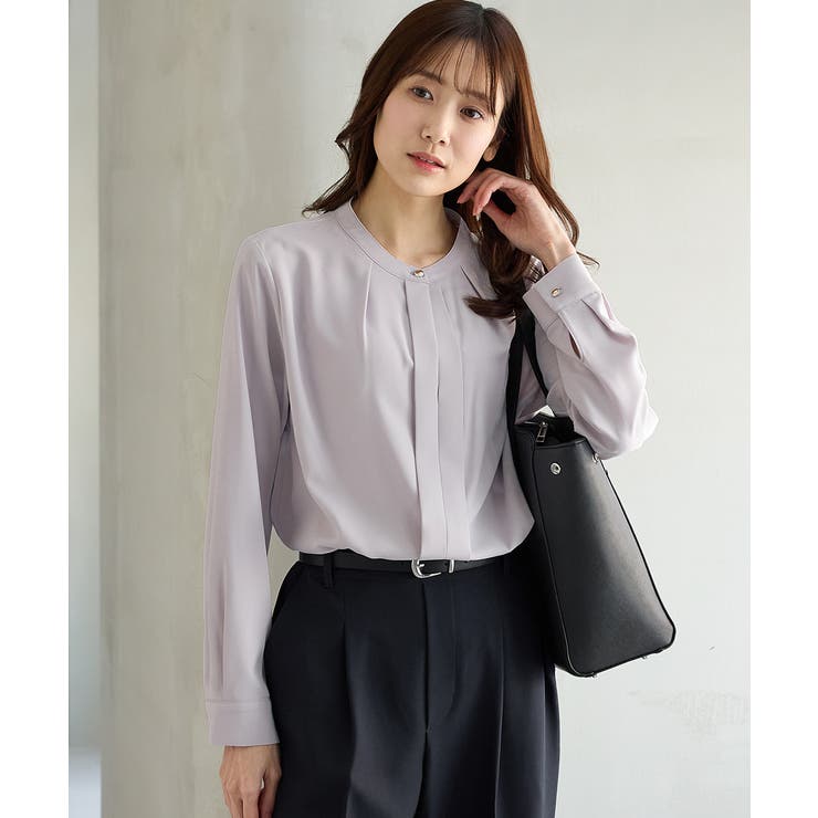 ライトグレー | トップス ブラウス 長袖 | Honeys