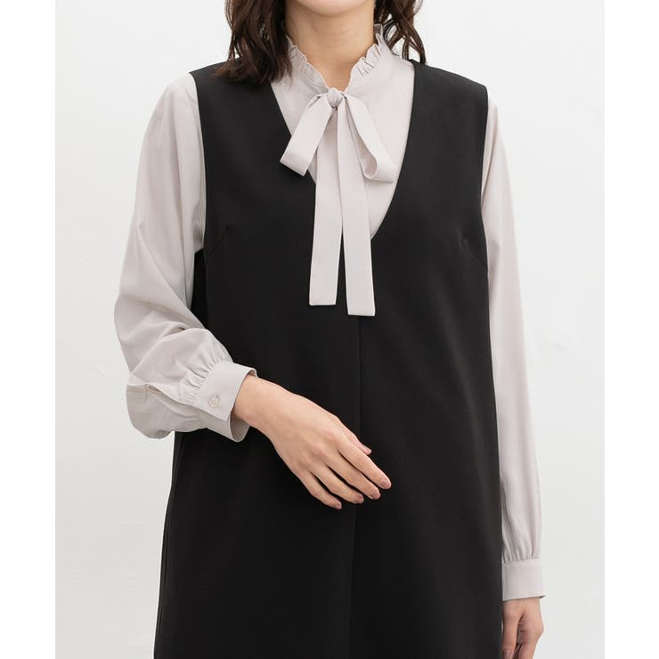 ライトグレー | トップス ブラウス 長袖 | Honeys