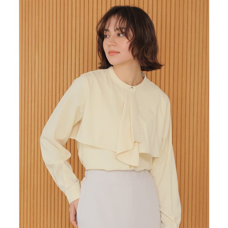 クリーム | トップス ブラウス 長袖 | Honeys