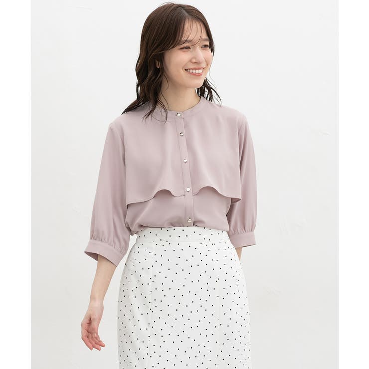 スモーキーピンク | トップス ブラウス オフィス | Honeys