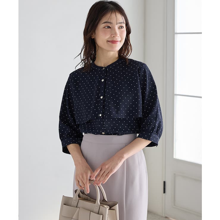 コン水玉 | トップス ブラウス オフィス | Honeys