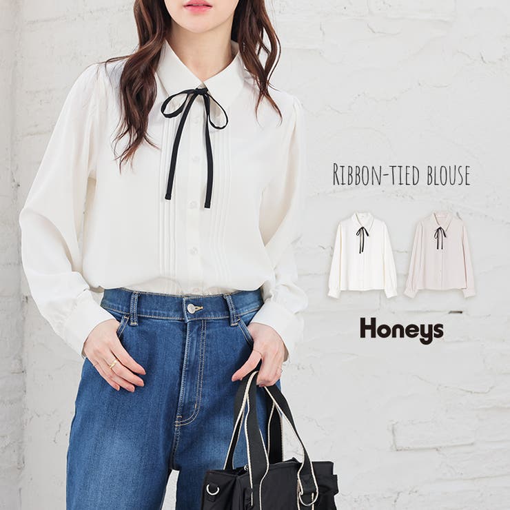 トップス ブラウス 長袖 | Honeys | 詳細画像1 