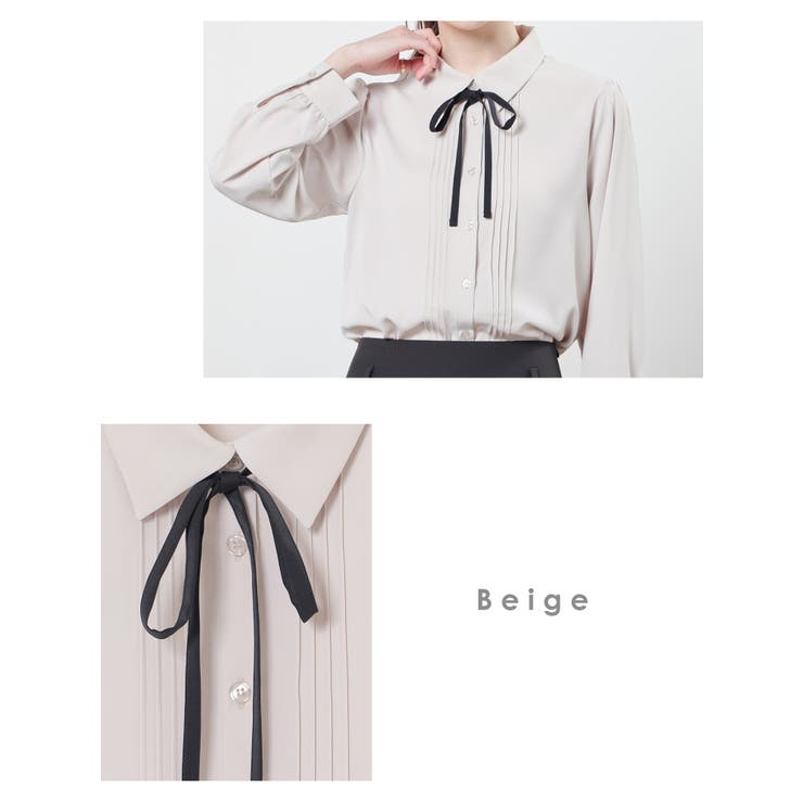 トップス ブラウス 長袖 | Honeys | 詳細画像12 