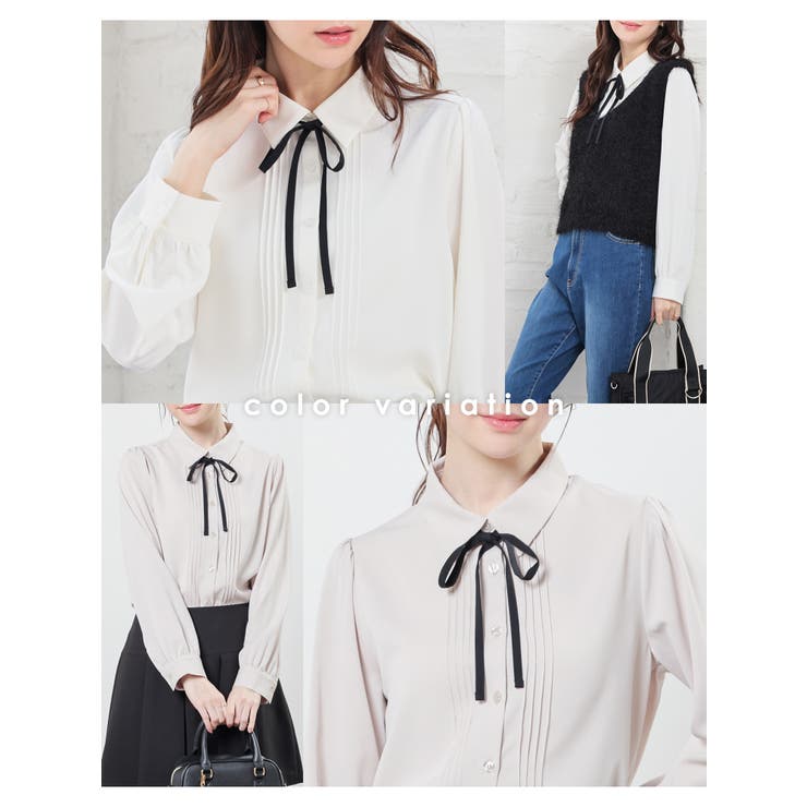 トップス ブラウス 長袖 | Honeys | 詳細画像3 