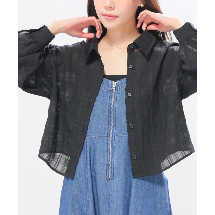 ブラック | トップス シャツ ブラウス | Honeys