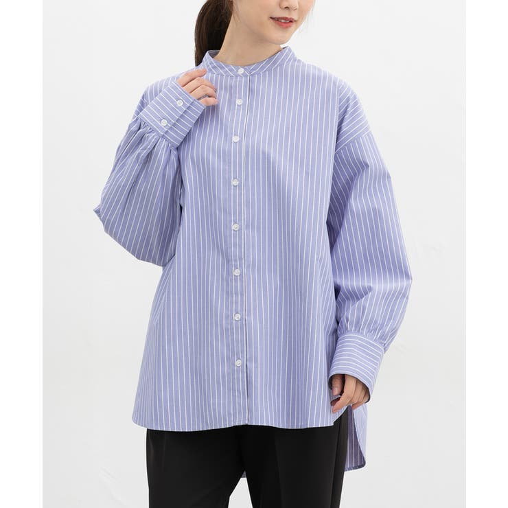 ブルーストライプ | トップス シャツ ブラウス | Honeys