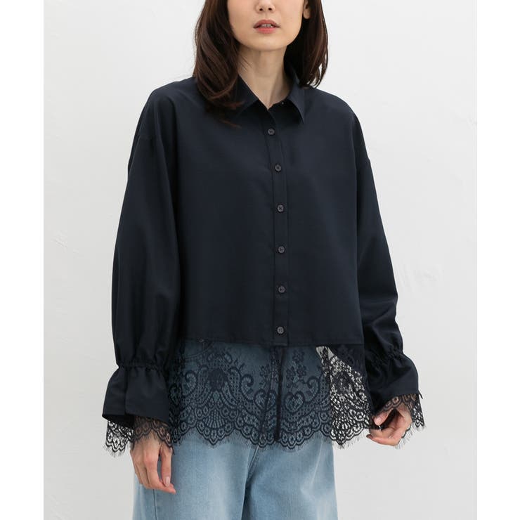 ネイビー | トップス シャツ ブラウス | Honeys