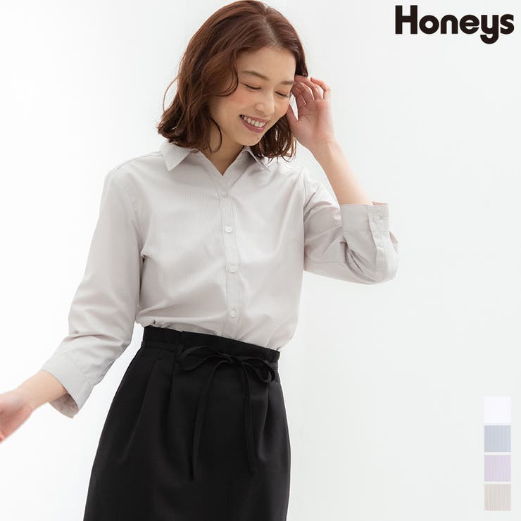 トップス シャツ スキッパーシャツ | Honeys | 詳細画像1 