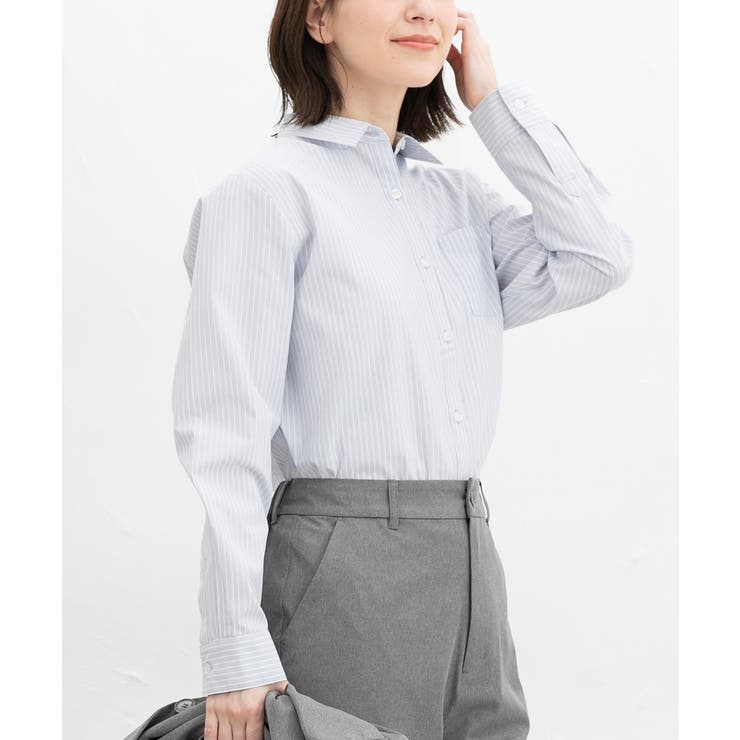 サックス×オフ | トップス ブラウス シャツ | Honeys